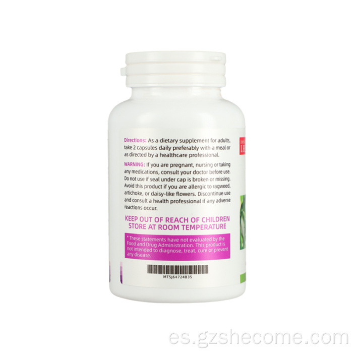 Shecome Cápsulas de protección hepática Apoyo de desintoxicación para la salud del hígado